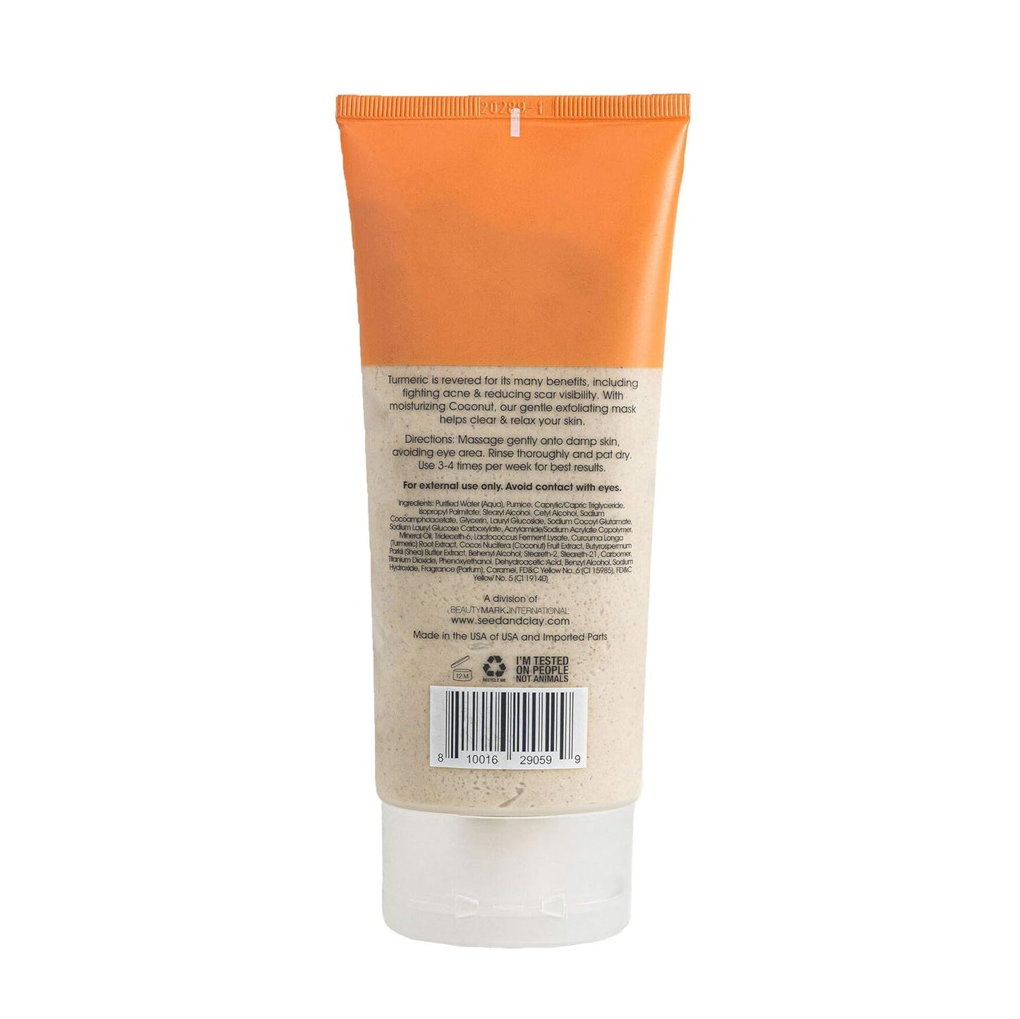 Skiennix Facial Scrub - Exfoliating Treatment with Turmeric & Coconut | 5.92 fl oz