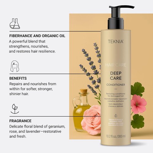 LAKMÉ Teknia Deep Care Conditioner - Repair Damaged Hair with Nourishing Formula | 300ml