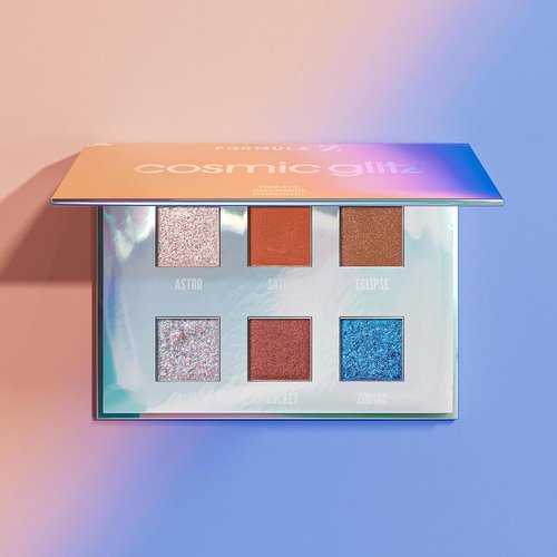 Formula Z Eye Shadow Palette - Longwearing Glitter Makeup with Rich Pigmentation - Cosmic Glitz - 1 Pc