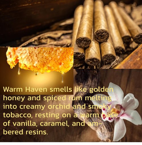 Liliya's Aroma Warm Haven Eau de Parfum – with Honey, Cinnamon and Gourmand Vanilla Perfume, Luxury Amber Cozy Scent Long-Lasting | 3.4 Fl Oz