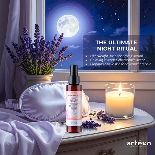 Artègo Rain Dance Renaissance Sublime Night (3.4 oz) – Overnight Anti-Aging Serum for Scalp, Hair & Skin