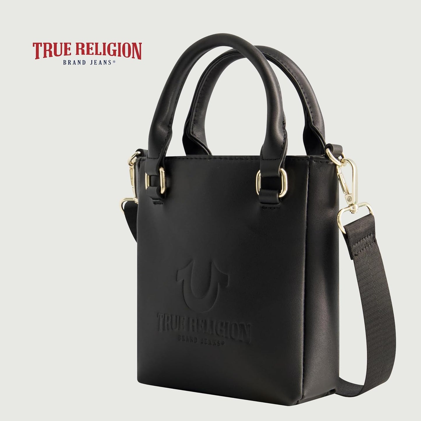 True Religion Women's Tote Bag - Stylish Travel Shoulder Handbag with Adjustable Crossbody Strap