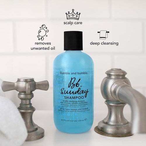 Bumble and bumble. Sunday Weekly Clarifying Shampoo - Deep Cleansing for All Hair Types | Removes Oil & Pollutants