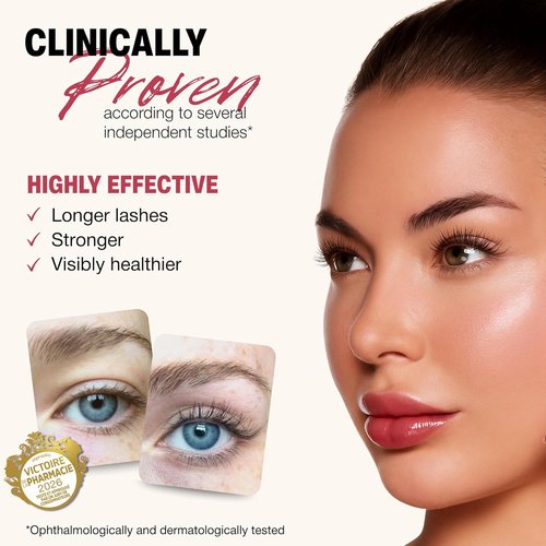 ROSEGOLD ROSELASH Growth Serum - Achieve Fuller, Longer, Thicker Lashes | 95% Natural, Vegan, Made in France