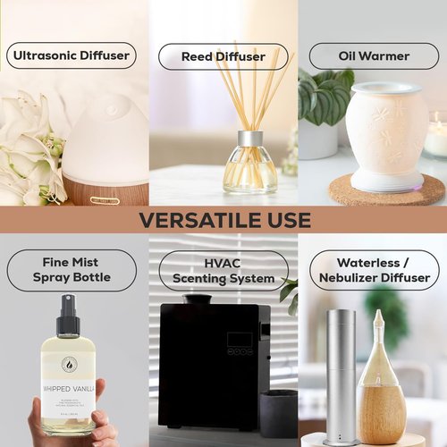 Aroma Country Whipped Vanilla Diffuser Oil - Luxury Essential Oil Refill for Long-Lasting Home Fragrance (8.5 Fl. oz)