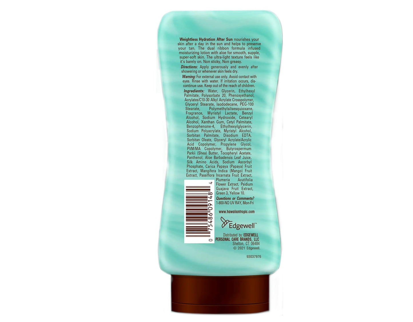 HAWAIANN TROPIC Silk Hydration Weightless After Sun Gel Lotion With Hydrating Aloe And Gel Ribbons, Clear, 6oz