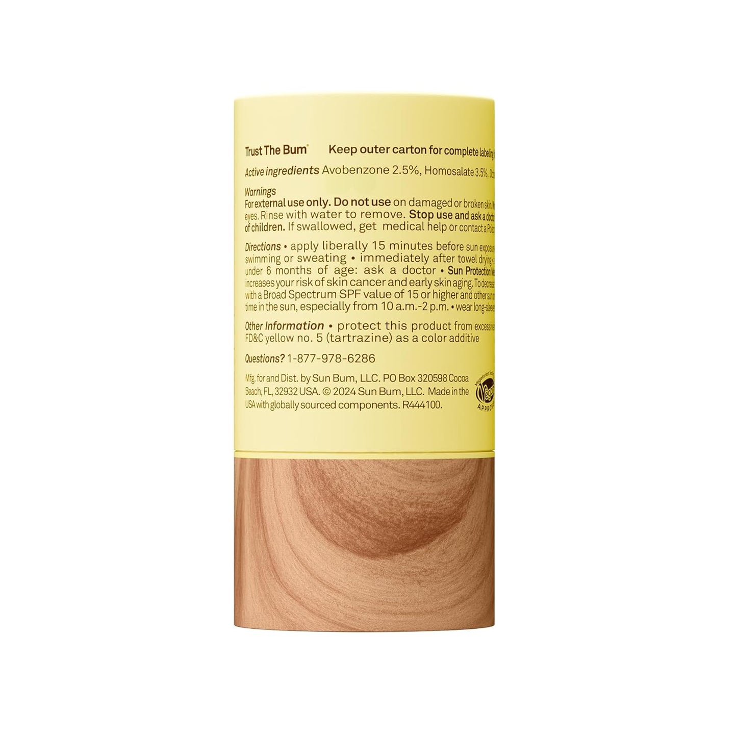 Sun Bum Original SPF 40 Sunscreen Stick - Water-Resistant Broad Spectrum Protection - Travel Size 0.7 oz