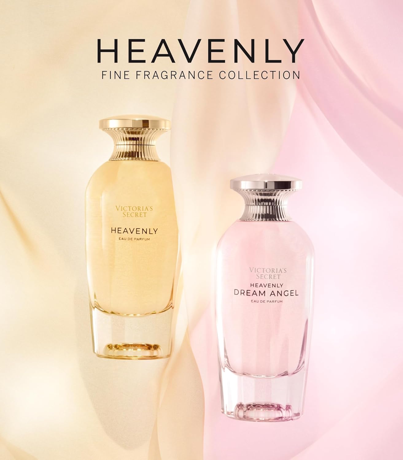 Victoria's Secret Heavenly Dream Angels Eau de Parfum, Notes of Prismatic Musk, Raspberry Nectar & Amber Crystals, Perfumes for Women (1.7 oz)