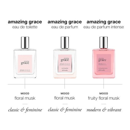 Philosophy Amazing Grace Eau De Parfum - Clean & Floral Women's Fragrance - Bergamot, Lily & Musk - 2 Fl Oz