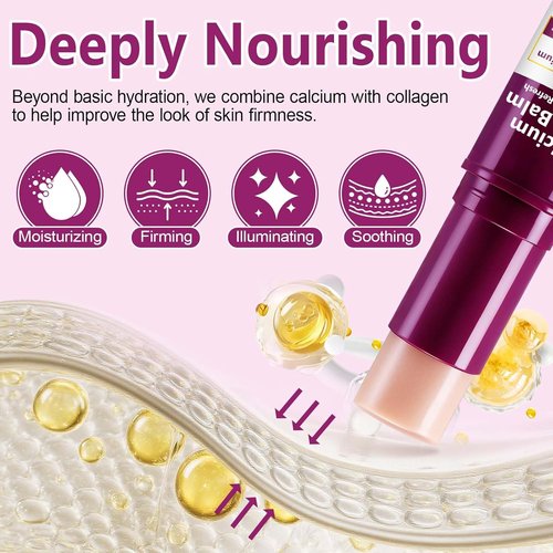 Acorn + Oak Calcium Multi Balm Stick 2 Pack - Collagen-Infused Eye & Face Balm for Deep Wrinkles | 0.6 Oz