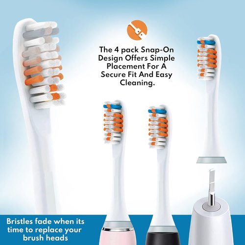 Philips Sonicare Replacement Brush Heads - Optimal Plaque Control for C1, C2, C3 Electric Toothbrushes