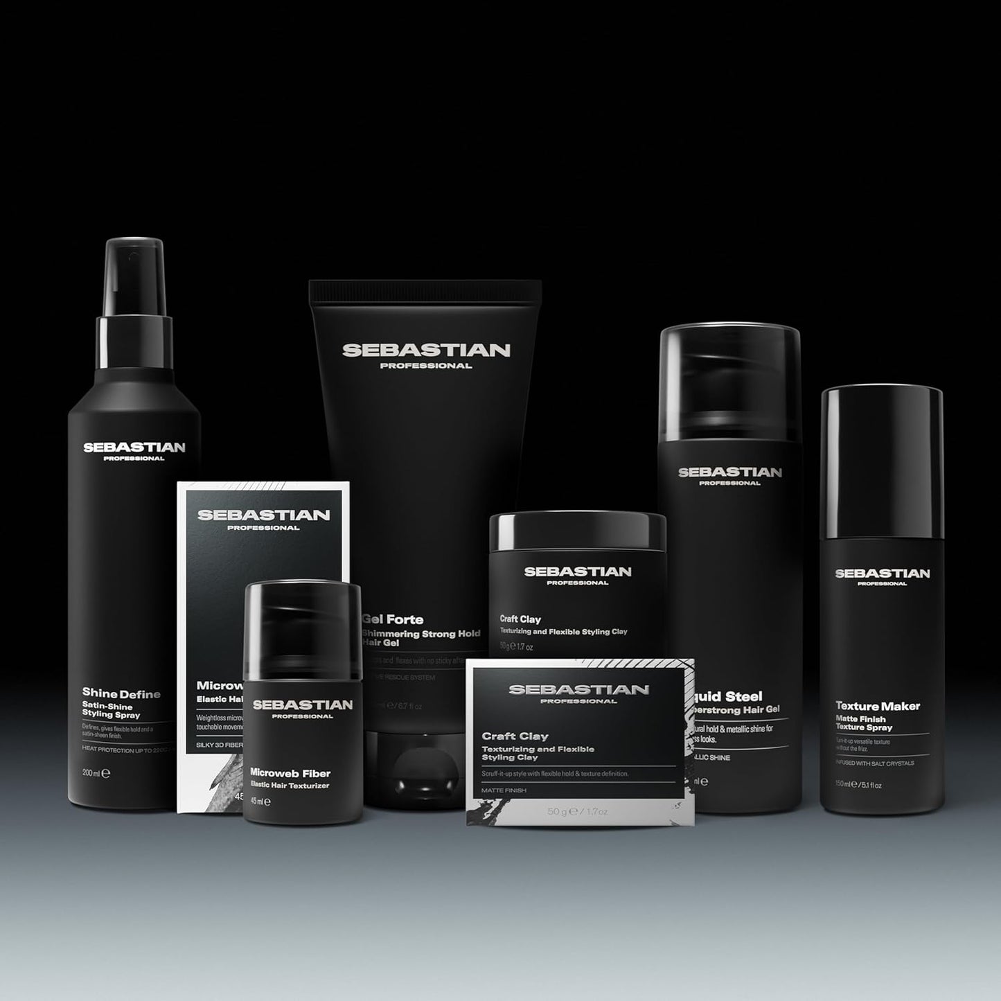 Sebastian Professional Styling Craft Clay - Remoldable Texturizing Hair Clay for Natural Hold | 1.7 oz