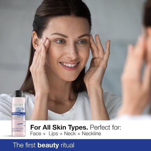 Lullage Exfoliating Face Toner - Alcohol-Free Hibiscus Extract for All Skin Types | 6.8 Fl Oz