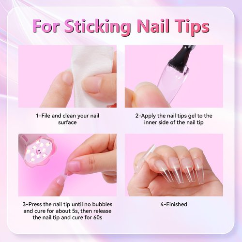 Makartt Cordless Mini UV LED Nail Lamp, 10s Flash Cure Nail Lamp for Gel Polish, 30mW/cm² Rechargeable Gooseneck UV Light Nail Dryer with Auto Sensor & 4 Timers, Portable for Daily Manicure & Travel
