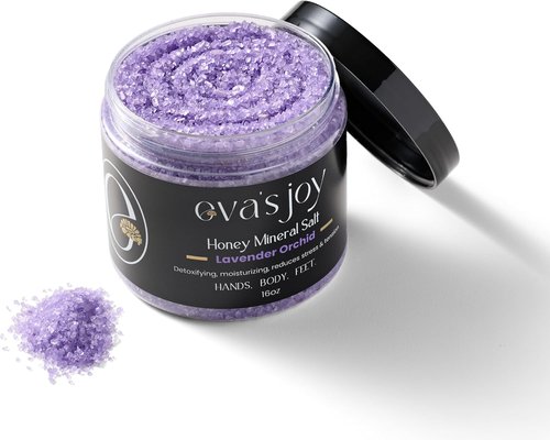 Eva's Joy Lavender Orchid Bath Soak - Nourishing Epsom Salt Crystals for Relaxation | 16 oz