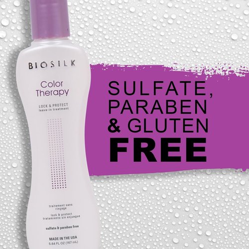 BioSilk Color Therapy Lock & Protect - Prevent Color Loss & Strengthen Hair | 5.64 Oz, Sulfate-Free