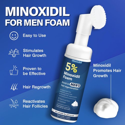 Minoxidil 5% Foam for Men Hair Growth Foam Suitable