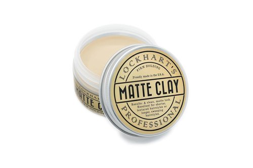 Lockhart’s Premium Matte Clay - Men's Styling Hair Paste for Natural Matte Finish | 3.4oz Handcrafted Clay