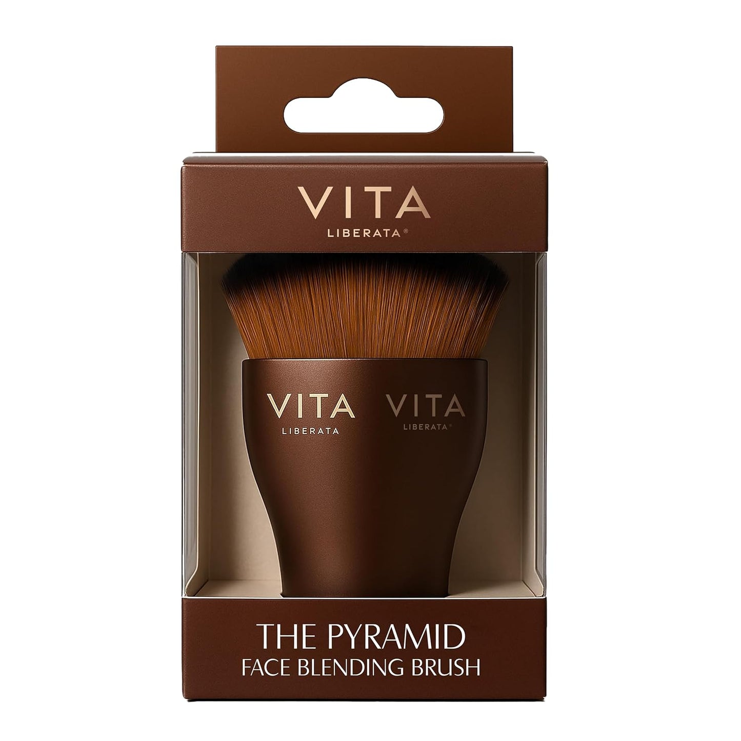 VITA LIBERATA Tanning Brush - Dense Bristle Applicator for Streak-Free Face Makeup | Vegan & Cruelty-Free