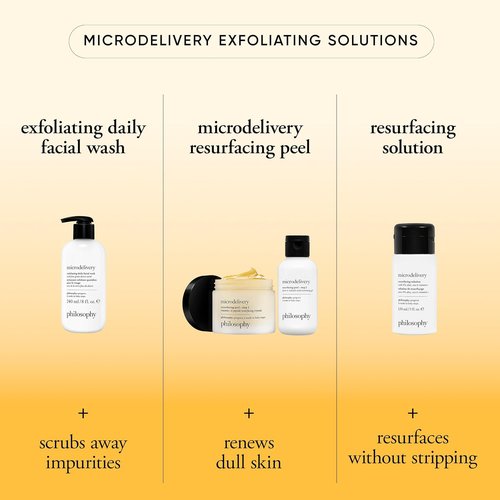 Philosophy Microdelivery Exfoliating Daily Facial Wash - Gentle Amino Acids & Fine Grain Desert Earth - Removes Impurities & Smooths Skin Texture