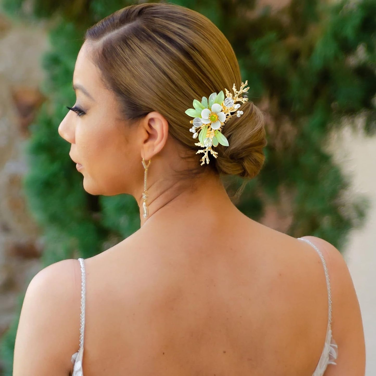 5 Pcs Flower Chinese Tassel Hair Stick Crystal Pearl Hanfu Hair Pins Classical Floral Bride Wedding Accessories for Women