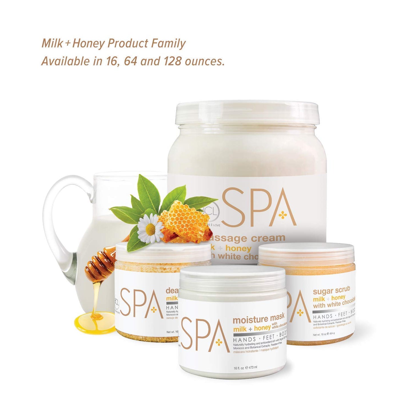 BCL SPA Moisture Mask Milk + Honey with White Chocolate, 16 oz