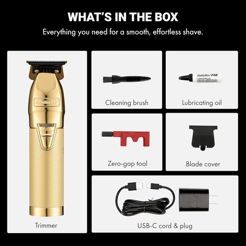 FX+ Professional Barber Hair Trimmers - Cord/Cordless Beard Trimmer for Men, USB-C Rechargeable Clippers