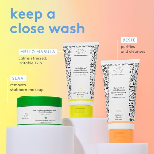 Drunk Elephant Beste No. 9 Jelly Cleanser - Travel-Size Gel Face Wash - Clean & Cruelty-Free Skincare