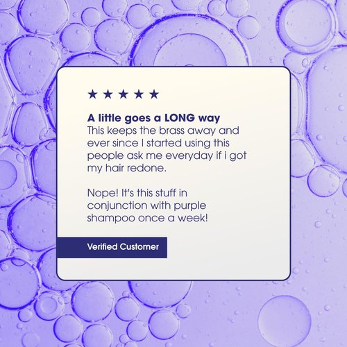 One 'n Only Shiny Silver Ultra Shine Spray - Purple Hair Gloss with UV Protection for Blonde Hair (4 oz)