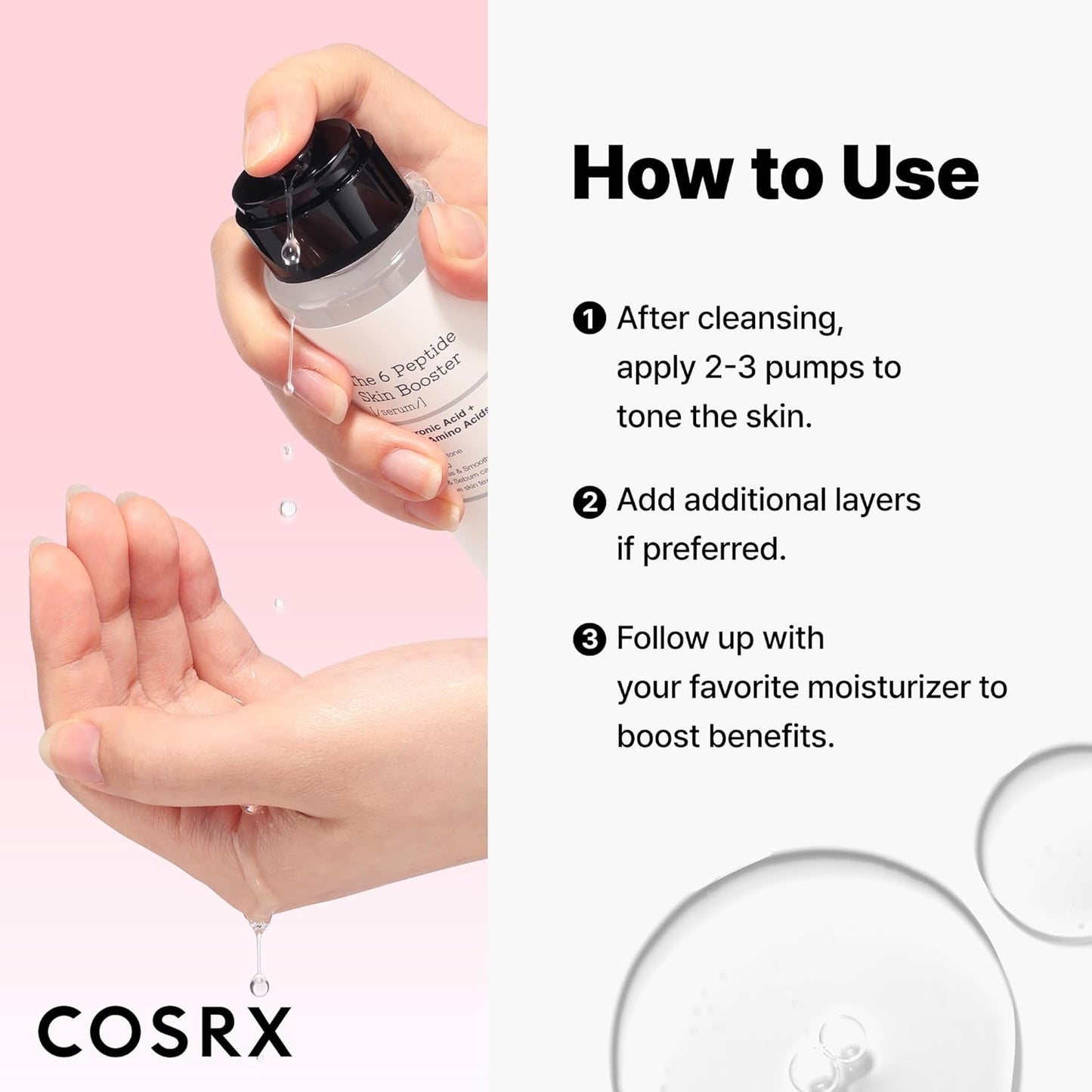 COSRX 6X Peptide Collagen Toner Serum - Revitalize Dull Skin with Copper Peptides | 5.07 Fl. Oz