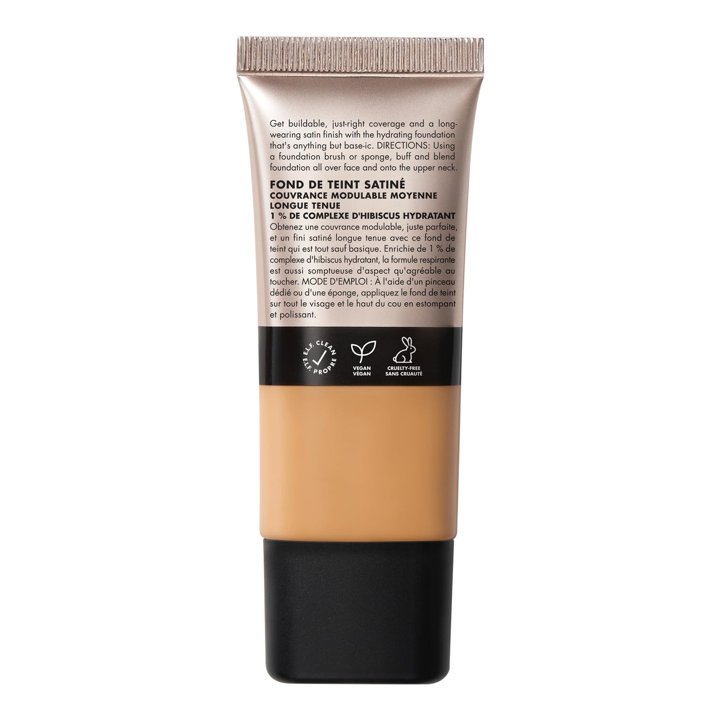 e.l.f. Soft Glam Foundation, Medium Coverage, Long-Lasting & Buildable Foundation For A Smooth, Satin Finish, Vegan & Cruelty-Free, 32 Medium Neutral