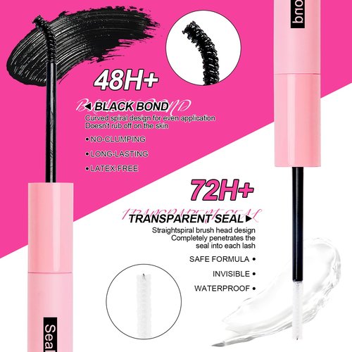 MilyBest Lash Clusters Kit Wispy Eyelash Clusters Lashes 60D 80D Natural DIY Lash Extension Kit 10-18mm Cluster Eyelash Extensions D Curl Individual Lashes Clusters Kit (with Lash Glue, Tweezer)