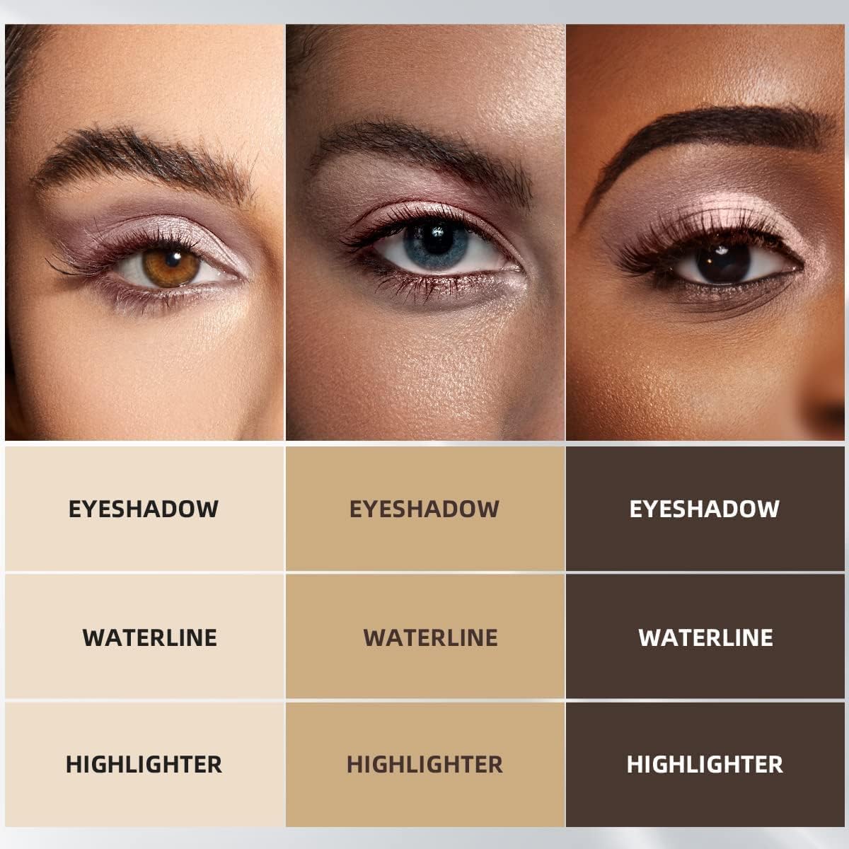 Cream Single Eyeshadow Stick with Blending Brush, Hypoallergenic Eye Shadow Sticks Makeup, Pro Waterproof & Long Lasting Eye Brightener Stick, Eyeshadow Pencil Crayon Shimmer #74