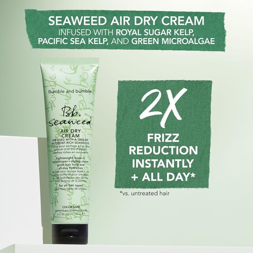 Bumble and bumble. Seaweed Nourishing Air Dry Hair Styling Cream - Leave-In Conditioner for All Hair Types | Hydrating, Anti-Frizz, Soft Hold