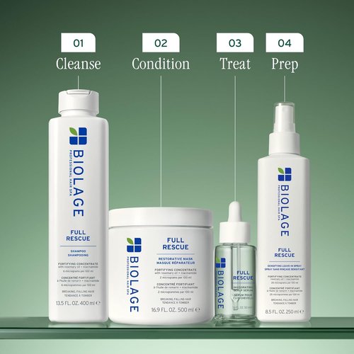 Biolage Full Rescue Hair Mask - Strengthens & Conditions Thin Hair with Rosemary Oil & Niacinamide | 16.9 Fl Oz