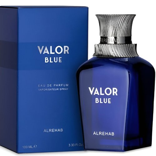 Al-Rehab Valor Blue Eau De Parfum Spray for Men, 3.33 Ounce / 100ml