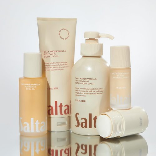 Saltair Body Lotion - Moisturizing Hydrating Cream for Dry Skin | Salt Water Vanilla Scent, 2x 10oz Tubes