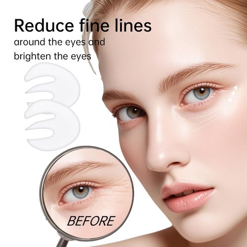 Novoy Bio-Collagen Eye Patches - 6-in-1 Retinol Treatment for Dark Circles & Puffiness | 15 Pairs, Rose