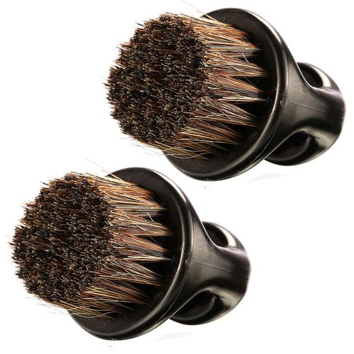 2-Pack Knuckle Brush for Barbers - Borogo Barber Brush for Fades (Essential Tool For Professional Barbering & Grooming Services), Beard Brush Neck Face Duster Brush for Hairdressing Salon Household
