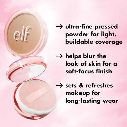 e.l.f. Halo Glow Powder - Ultra-Fine Finishing Powder for Smooth Pores & Fine Lines | Vegan & Cruelty-Free, Rich Warm