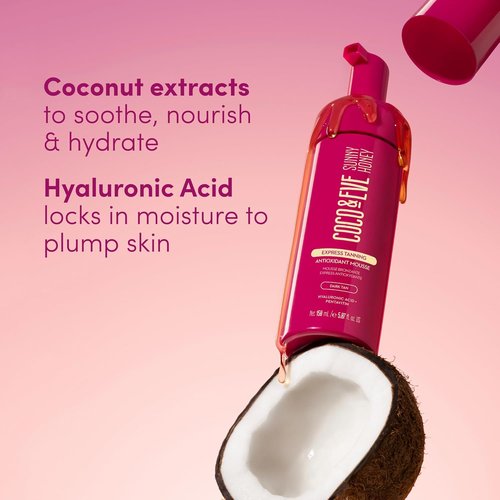 Coco & Eve Self Tanning Mousse - 1 Hour Streak-Free Hydration for a Natural Glow | 5.07 Fl Oz