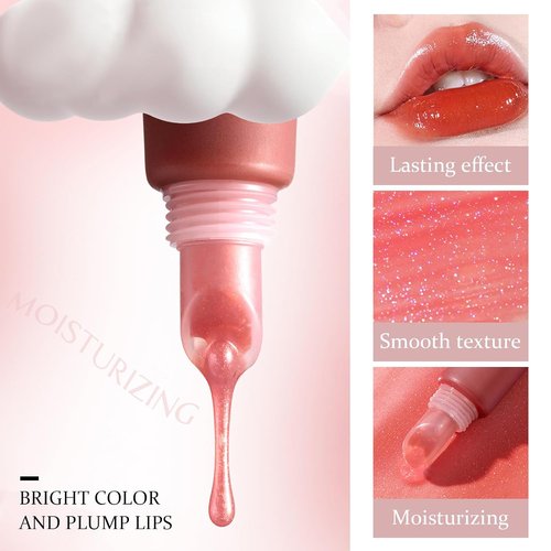 Juicy Lip Gloss - Hydrating Lip Plumper for Women & Girls | Tinted Cherry Lip Makeup