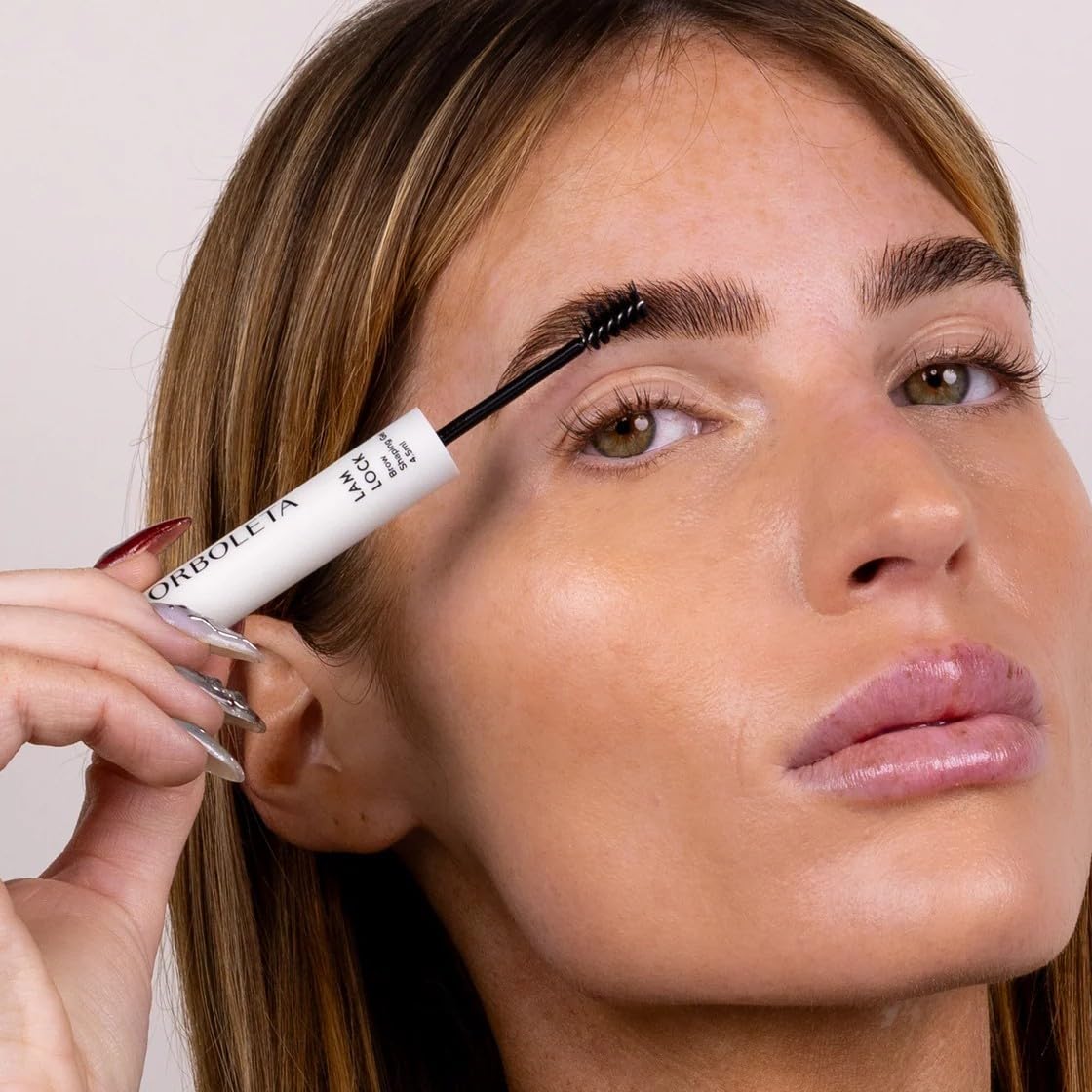 Borboleta Lam Lock Brow Gel - Clear Formula for Laminated & Natural Brows | Flake-Free, 24-Hour Hold