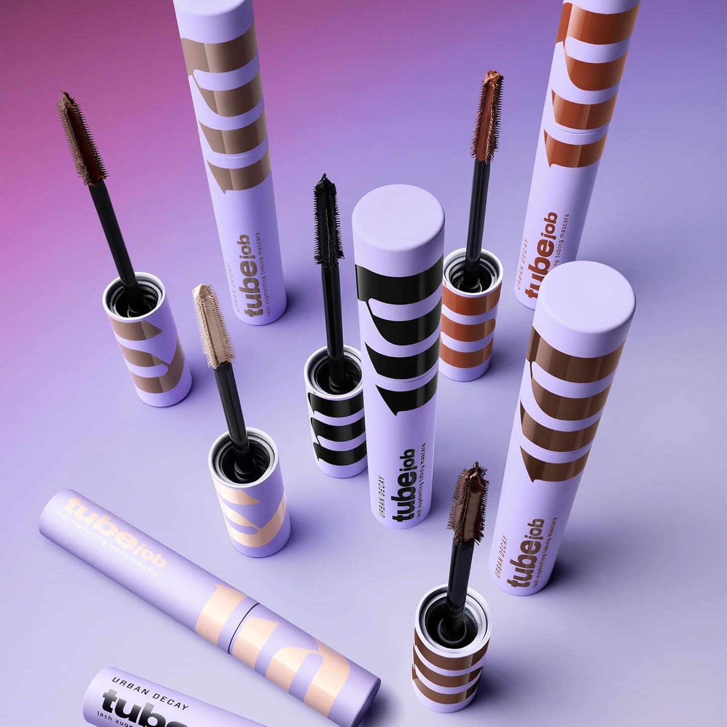 Urban Decay Tube Job Lash Tubing Mascara - 24HR Lengthening & Volumizing, Anti-Clump, Washable with Castor Oil & Peptides