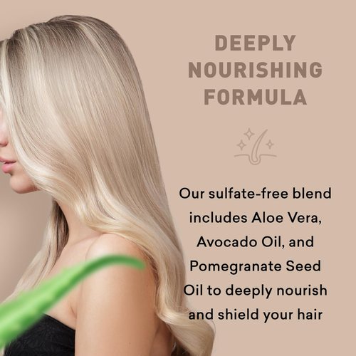 Just Nutritive Shampoo - Blonde Hair Care for Natural & Color-Treated Hair | Neutralizes Brassy Tones, 8 oz.