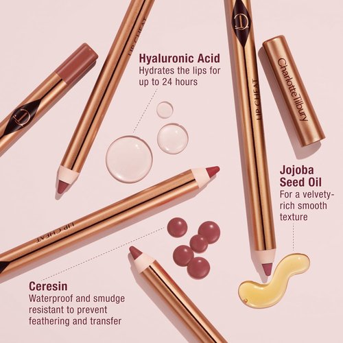 Charlotte Tilbury Lip Cheat Lip Liner Pencil - Define Your Lips with Fuller, Long-Lasting Color - Waterproof & Smudge-Proof Formula