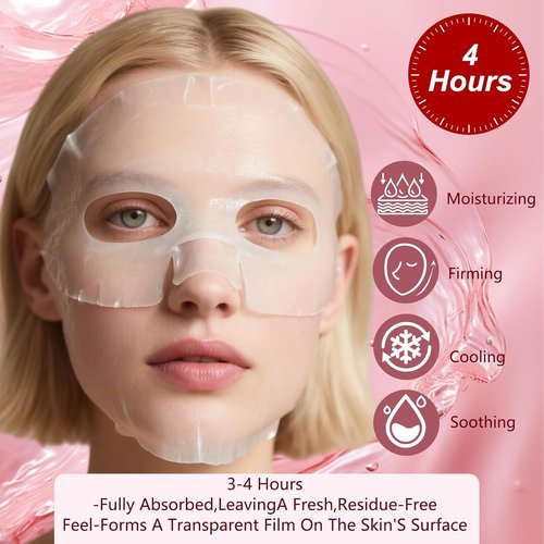 Bio Collagen Face Mask - Hydrating Korean Sheet Mask for Firm Skin | 4 Pcs for Glass-Like Glow
