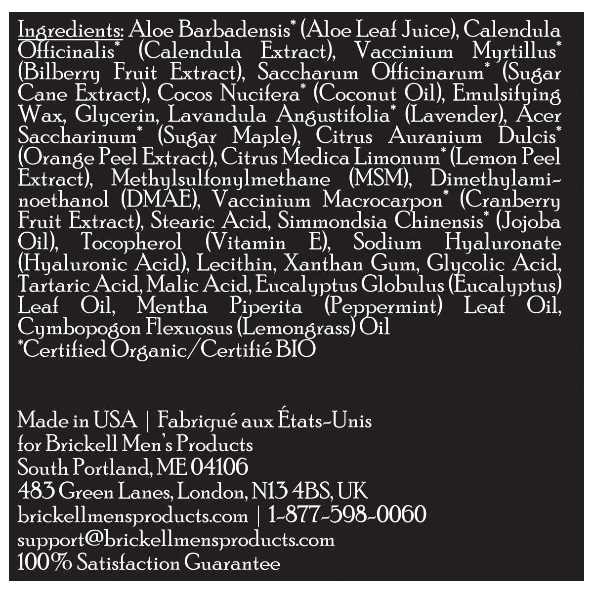 Brickell Men's Aftershave Balm - Natural & Organic Soothing Relief for Razor Burn | 2 Ounce