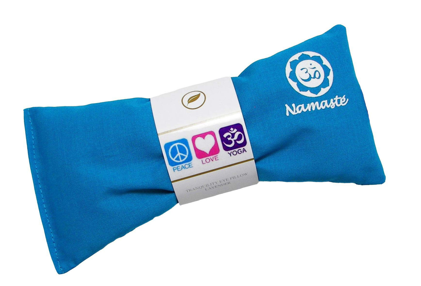 Happy Wraps Lavender Eye Pillows - Yoga Eye Pillows Namaste Hot Cold Aromatherapy for Stress, Meditation, Spa, Relaxation Gifts - Made in USA Set of 4 - Turquoise Cotton