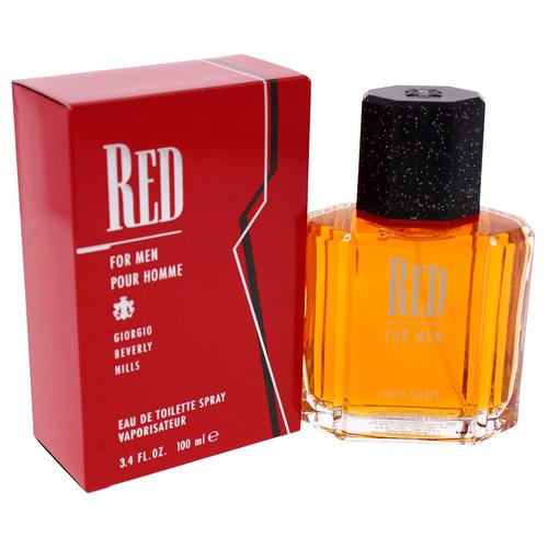 Giorgio Beverly Hills Men's Cologne - Red Eau De Toilette Spray, 3.4 Fl Oz | Long-Lasting Fragrance